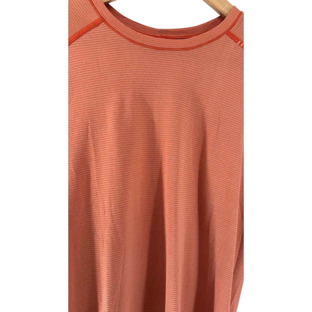 Lululemon Metal Vent Tech Long Sleeve Top Womens L Rust Orange Athletic Gorpcore - Picture 4 of 10